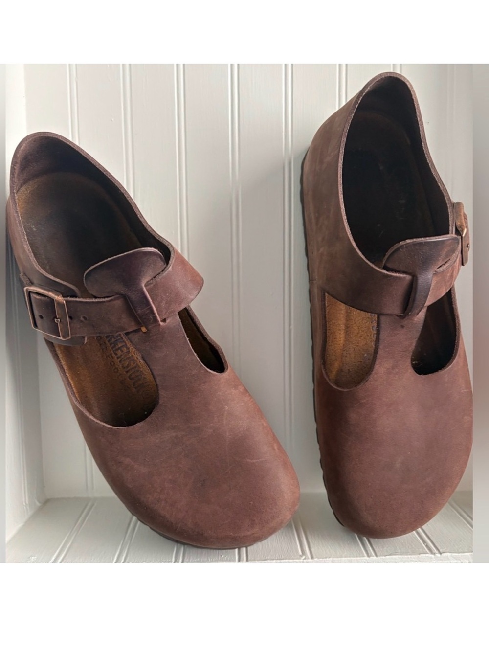 Birkenstock Paris Maryjane’s Oiled Leather Size 40